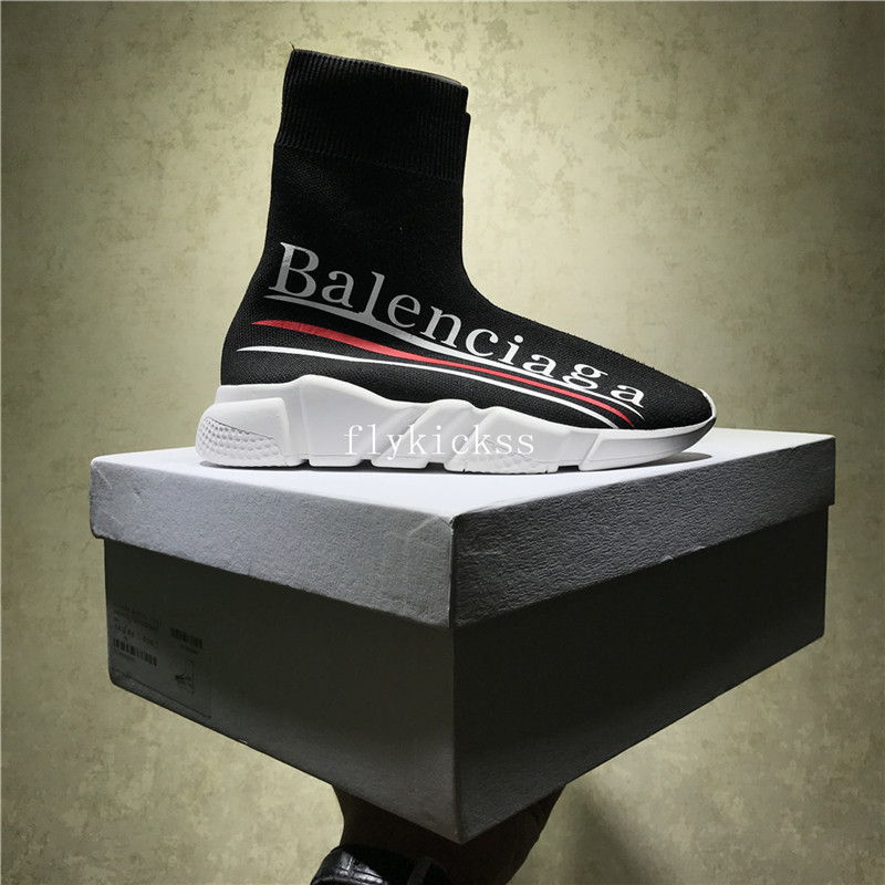 Coca-cola xBalenciaga Speed Trainer Sock Black